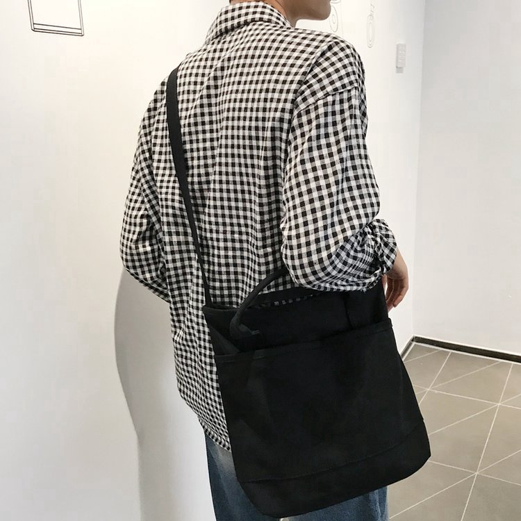Big Capacity Nylon Ulzzang Korean Fashion Men tote &amp;Sling &amp; Shoulder &amp; Crossbody &amp; Messager Bag Birthday gift