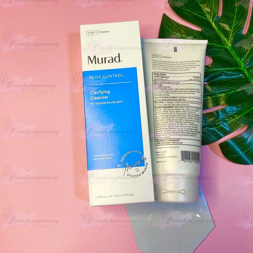 [HÀNG CÔNG TY] Sữa Rửa Mặt Ngừa và Giảm Mụn Murad Clarifying Cleanser Acne 200ml
