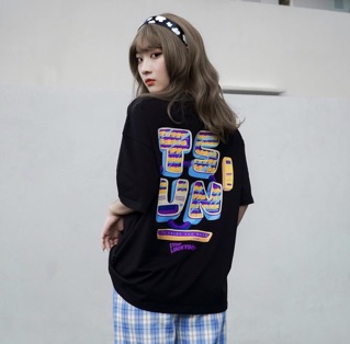 [Ảnh thật + Có VIDEO ở sau] Áo thun Unisex tay ngắn Tsun lucky