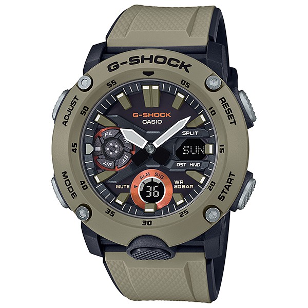 Đồng hồ Casio G-Shock Nam GA-2000-5A chính hãng chống va đập  - Bảo hành 5 năm - Pin trọn đời