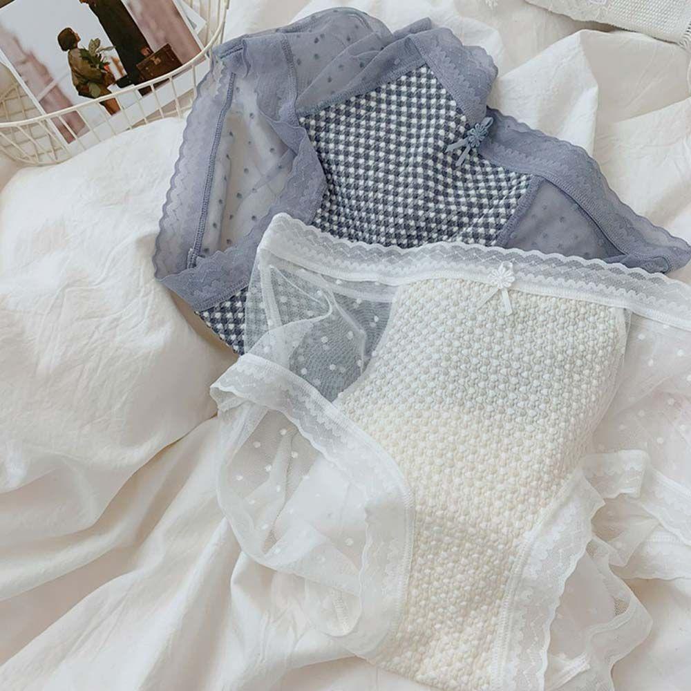 Quần Lót Lưới Co Giãn Thoáng Khí Họa Tiết Chấm Bi Nhiều Màu Sắc Phong Cách Hàn Quốc Gợi Cảm Cho Nữ