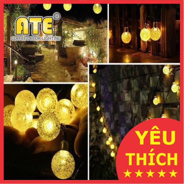 Dây đèn led trang trí - DÂY ĐÈN BI BỌT 2.5cm 96 BÓNG - CÁC MÀU - MSP: ATE-510-B96M