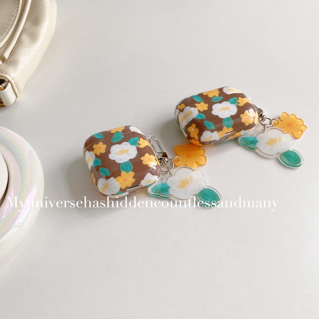 Vỏ Bảo Vệ Hộp Sạc Tai Nghe compatible AirPods3 compatible AirPods3 compatible AirPods3 Họa Tiết Tranh Sơn Dầu 2021 Phong Cách Mới