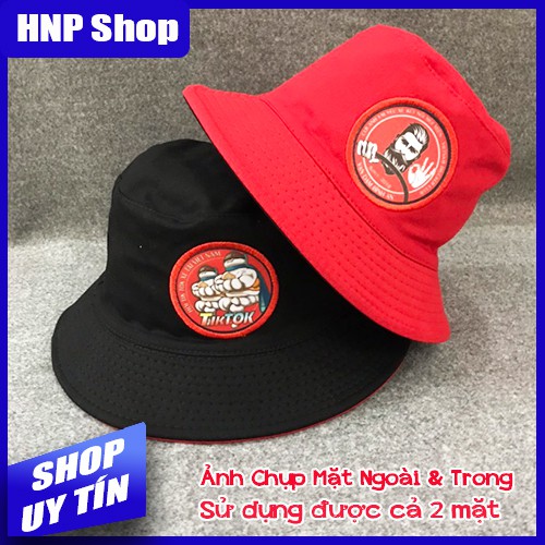Mũ tai bèo 2 mặt CLB Yêu Xe Ông Già và Tik Tok Michelin (Nón bo B14) kèm quà tặng tem nhỏ trị giá 10k