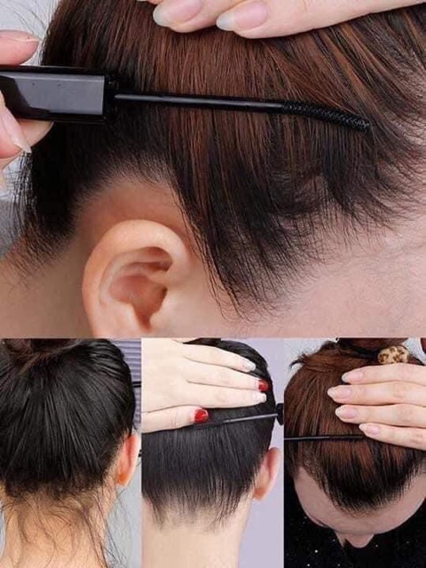 Mascara chải tóc vào nếp