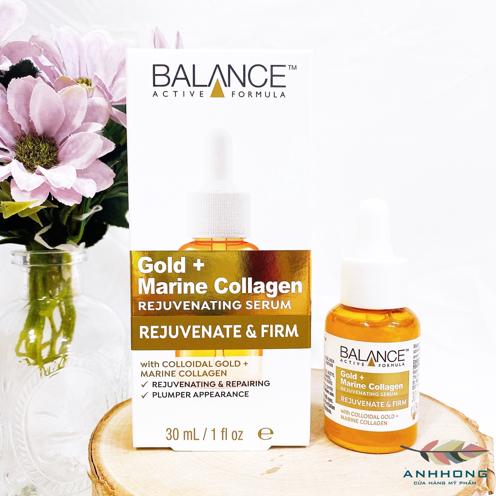 Tinh Chất Sáng Da Balance Active Formula Gold Collagen Rejuvenating Serum 30ml