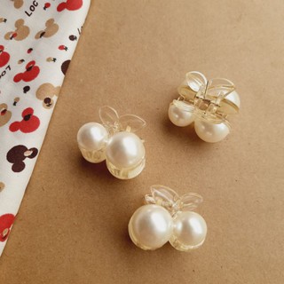 Kẹp nửa tóc cherry đính hạt siêu xinh (3.5cm)