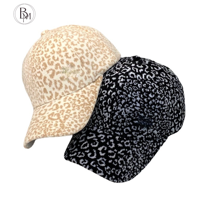 Nón lưỡi trai BANMA họa tiết da báo cá tính thời trang hàn quốc