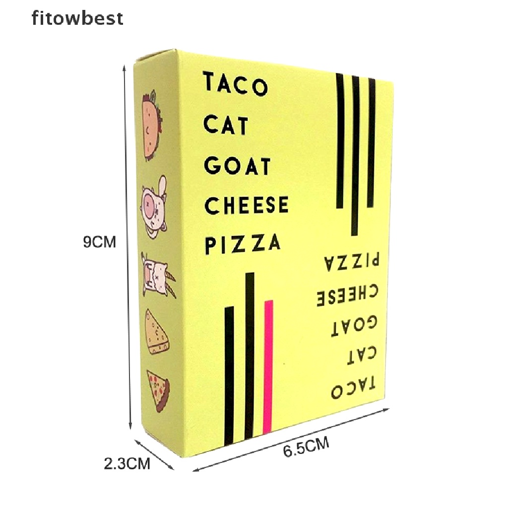 Ftvn New Taco Cat Goat Cheese Pizza Card Game Family Party Fun Game Gift Toy Game QDD
