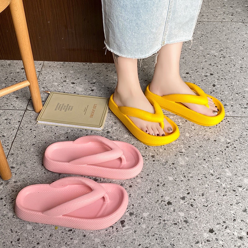 Dép Xỏ Ngón Đế Dày Mềm Mại Bằng EVA Size 36-45 Thời Trang Cho Nữ