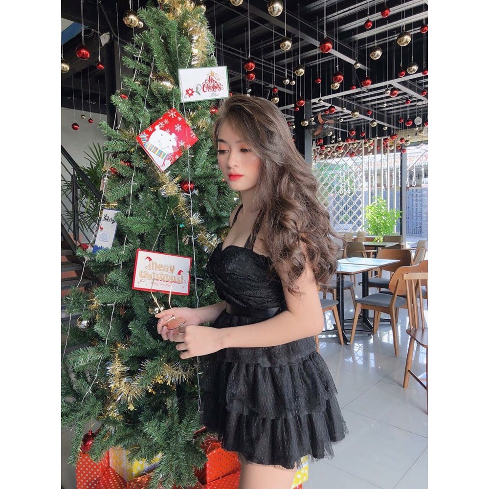 Đầm ren xoắn thiết kế