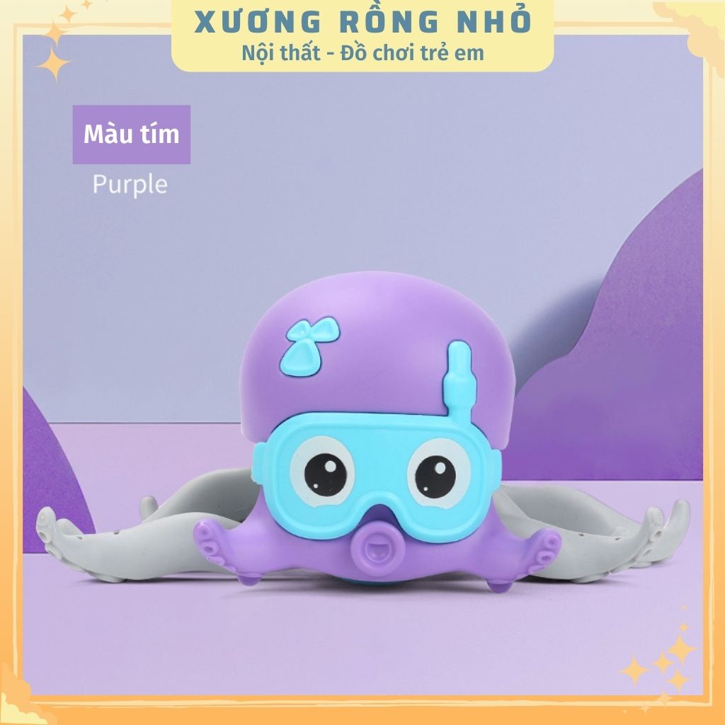 Đồ Chơi Trẻ Em Bạch Tuộc Cảm Xúc Vặn Cót Cho Bé Độc Đáo Vui Nhộn _ Có Dây Đeo Cho Bé Dắt Đi Dạo_ Bơi Dưới Nước