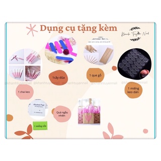 NailBox móng úp thiết kế sẵn Mẫu lửa tím