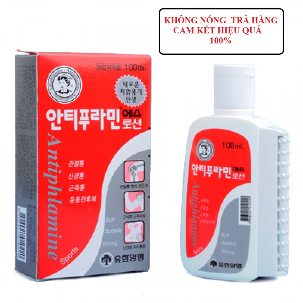 Dầu Nóng Xoa Bóp Hàn Quốc Thoa Xương , Khớp 100ml 100 nóng