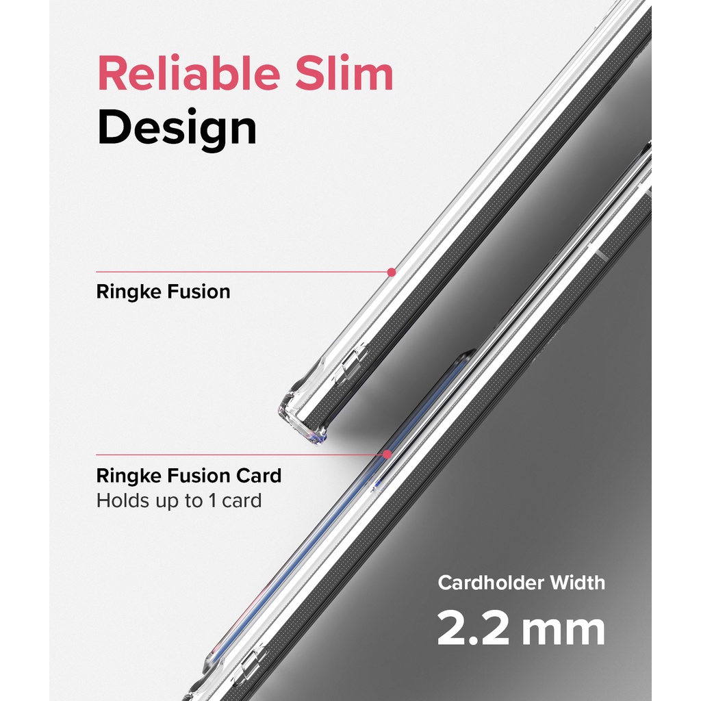 Ốp điện thoại RINGKE PC cứng viền TPU tích hợp ngăn ví mỏng cho Galaxy S22 Ultra
