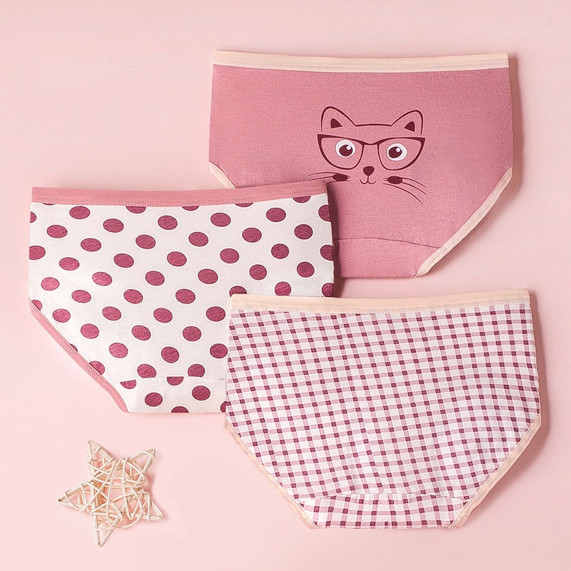 Quần Lót Boxer Cotton Nguyên Chất Mẫu Mới Dành Cho Bé Gái