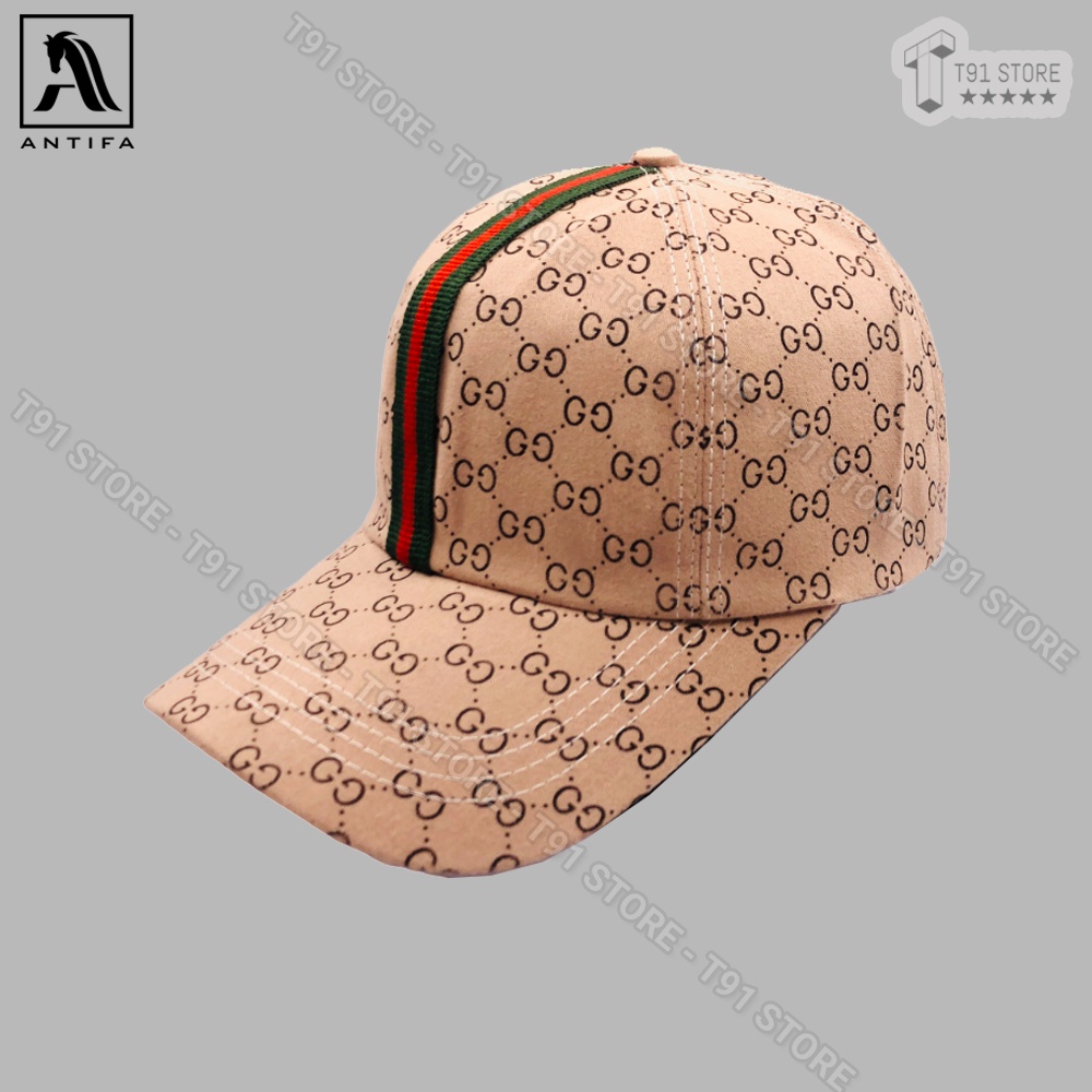 Mũ lưỡi trai GG mác dọc - Mũ thể thao GC phom dáng chuẩn, phong cách thời trang, dễ phối đồ