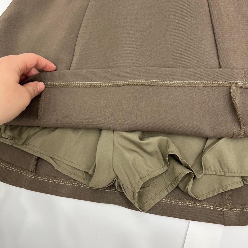 Chân váy chữ A có quần trong, chất vải dày dặn from đẹp 40-62kg