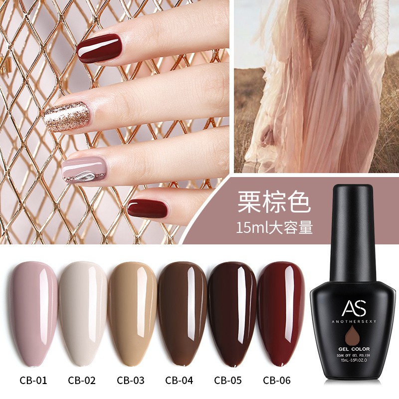 Sơn móng tay, sơn gel nail As mã CB chai đen 15ml chính hãng very good nail- THE NAIL