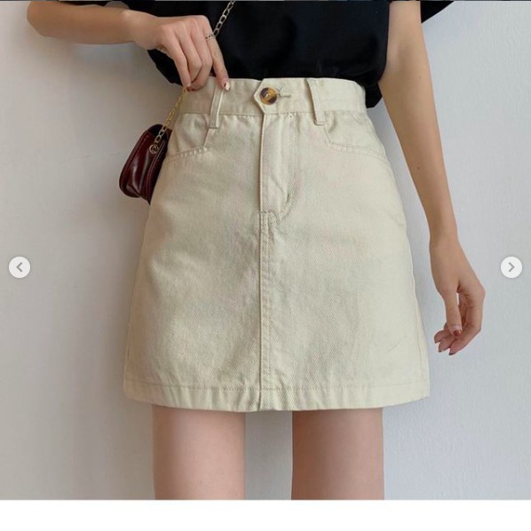 [BIGISZE GIÁ RẺ 50-120kg S-5XL] Chân váy chữ A jean nữ bigsize kiểu dáng ngắn phối túi dành cho các bạn dáng người mập