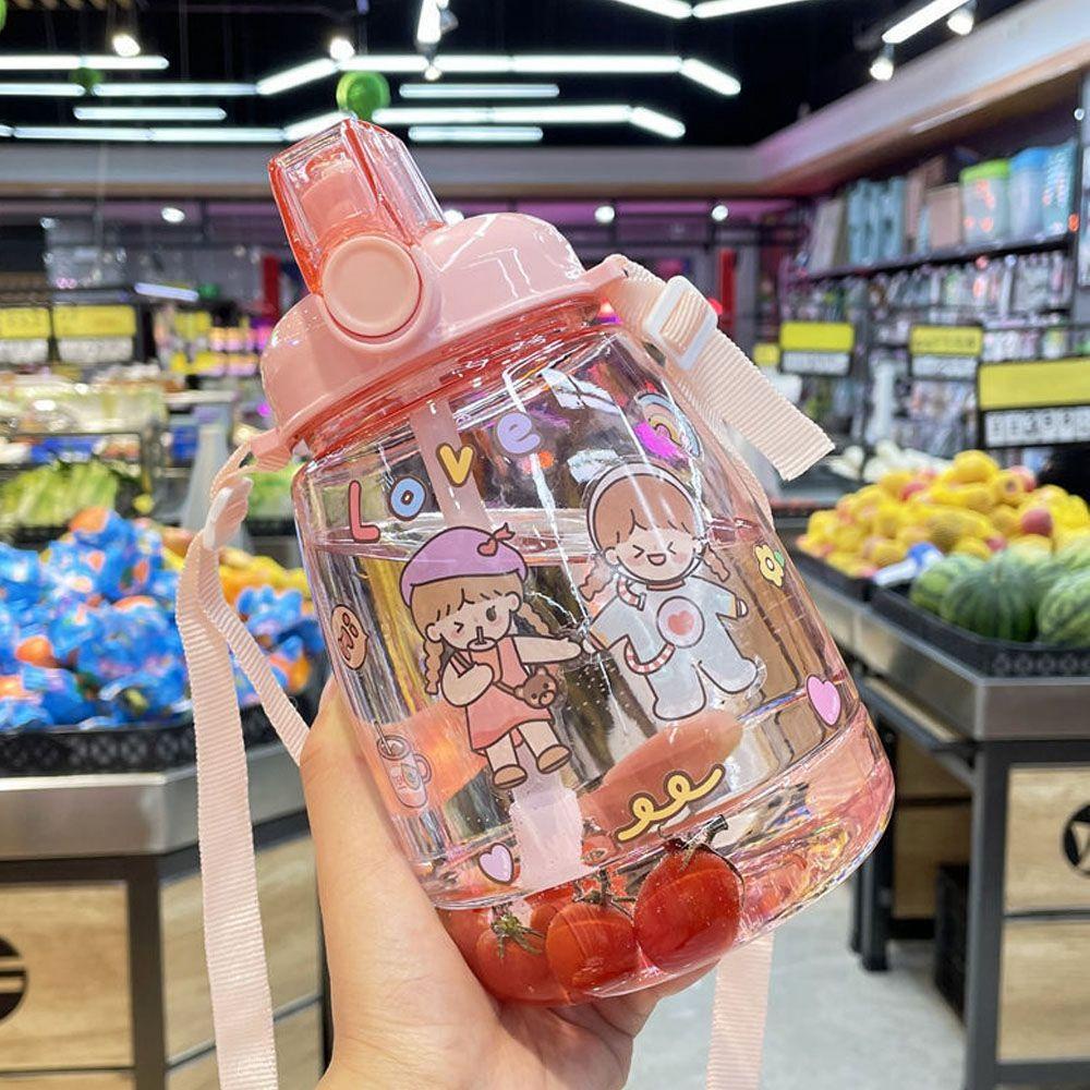 Bình Nước NICKOLAS Có Ống Hút Thiết Kế Dễ Thương Cho Bé