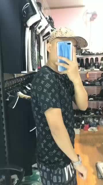 Áo Phông LV Trơn In Chìm ❤ Áo Thun Tay Lỡ Logo Chất Cotton Dày Dặn NVA172 | BigBuy360 - bigbuy360.vn