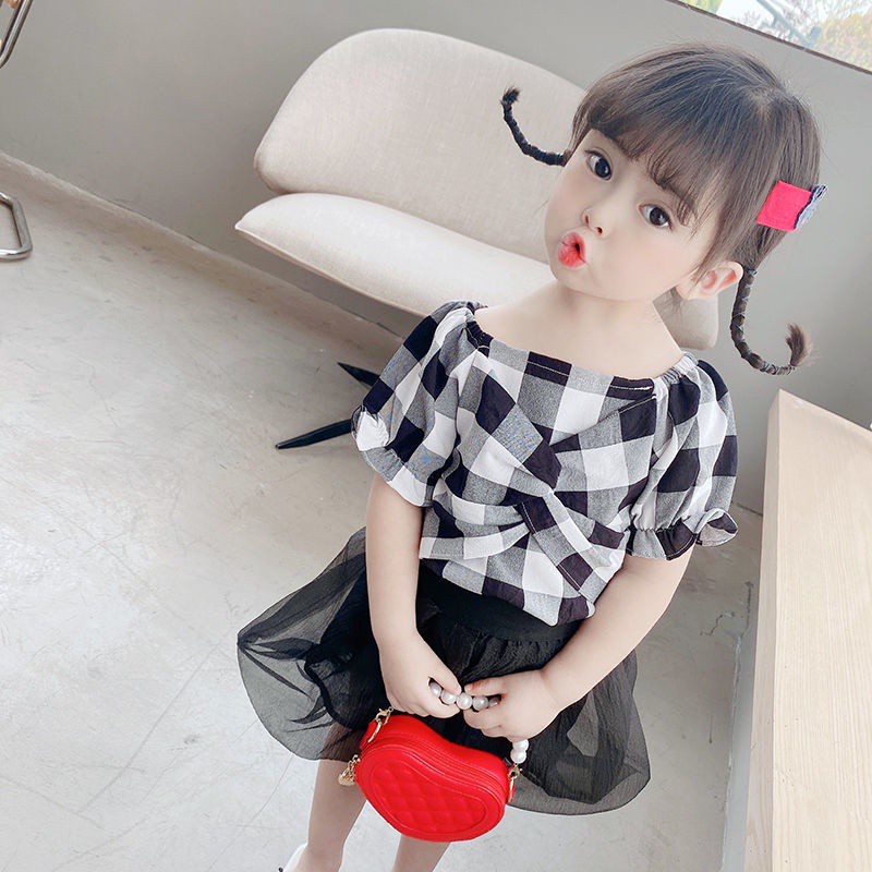 Áo tay ngắn mùa hè Hàn Quốc mới cho bé gái (2021)