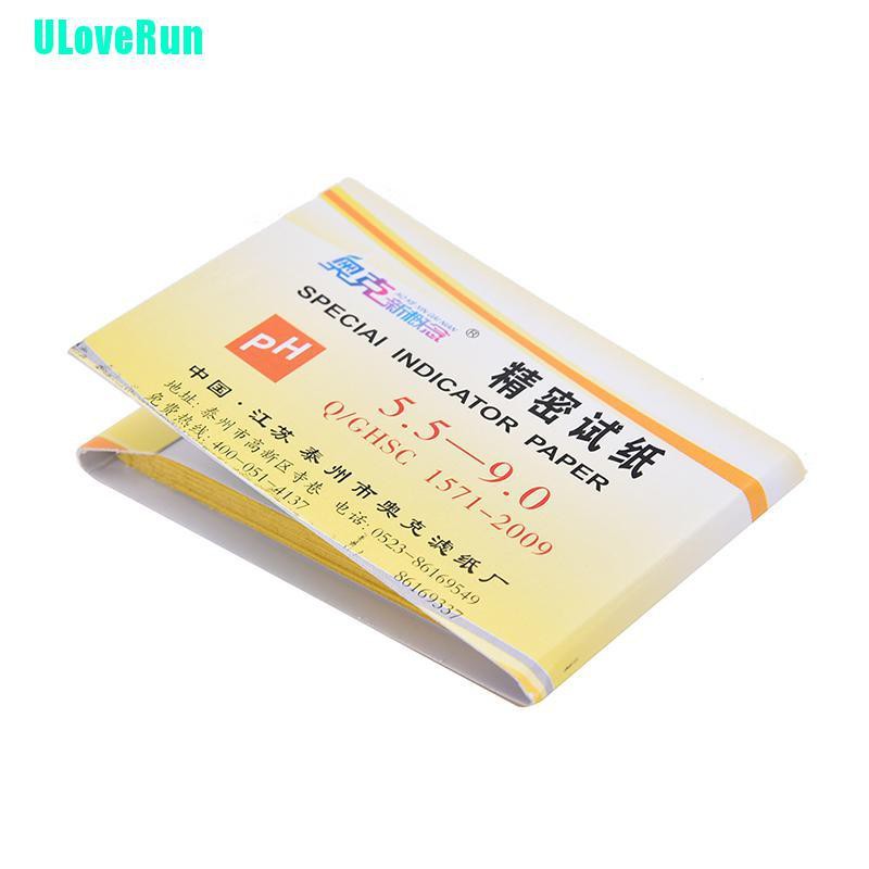 Uloverun Bộ 80 Giấy Kiểm Tra PH Litmus Nước Tiểu Axit Alkaline Hữu Dụng
