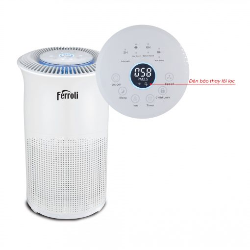 Máy lọc không khí và tạo ionizer Ferroli FAP-60D - Hàng Chính Hãng - Bảo Hành Toàn Quốc