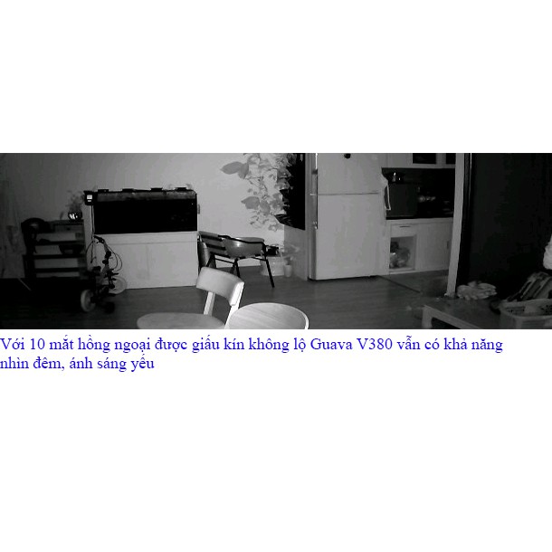 Camera wifi không dây Guava V380 full hd 1080P hỗ trợ thẻ nhớ, nhìn đêm, xem qua app điện thoại, nhỏ gọn dễ lắp đặt | BigBuy360 - bigbuy360.vn