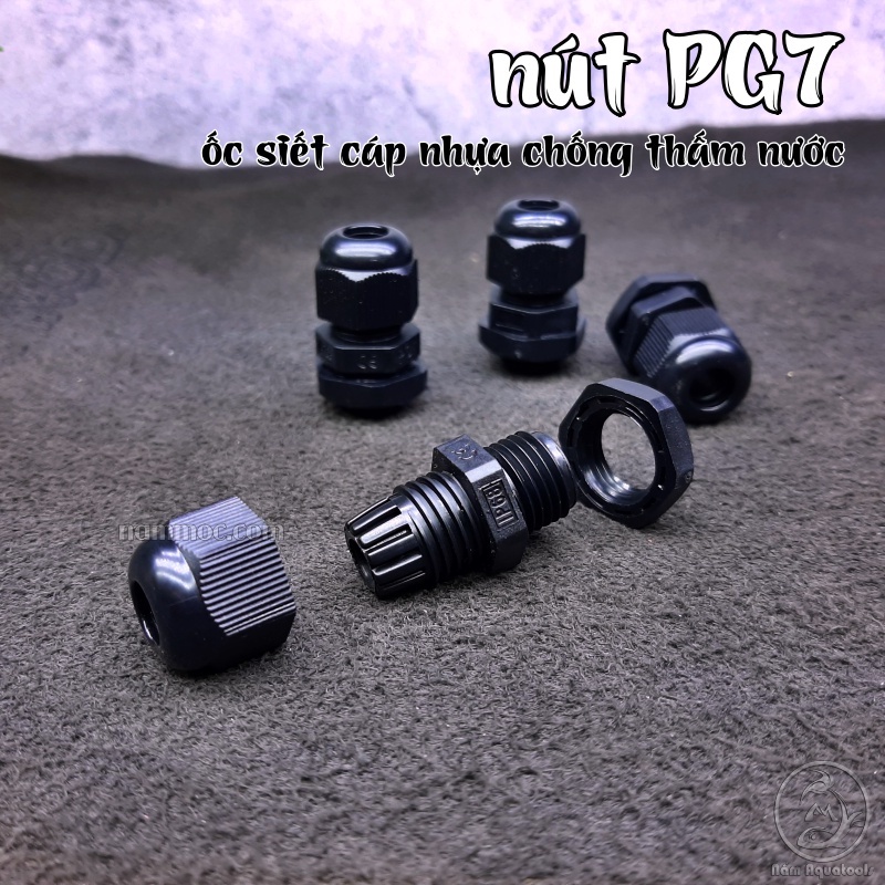 Nút PG7 | Ốc Siết Cáp PG7 - Dùng Chế Lọc, Phụ Kiện DIY Lọc [Loại tốt]