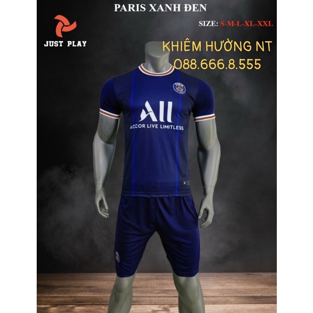 Áo đấu 2021/22 PARI (PSG) Sân Nhà+ Sân Khách,vải Thun Lạnh thấm hút mồ hôi