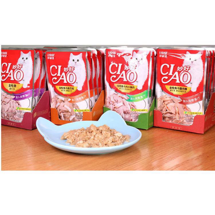 Thức ăn cho mèo, Pate cho mèo CiAo Gói 60g