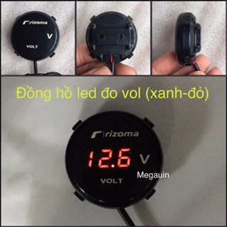 Đồng hồ Led đo vol ắc quy dạng tròn