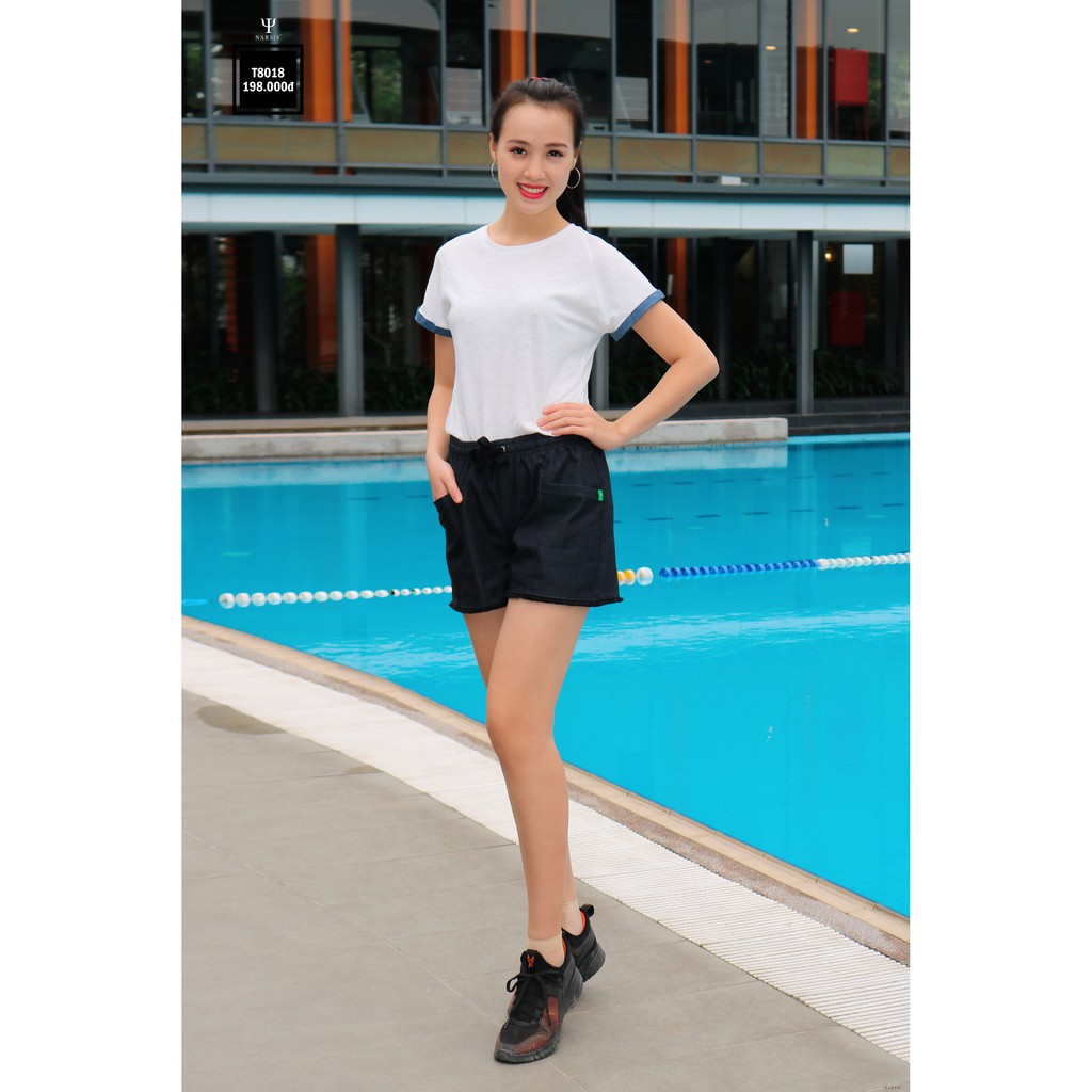 Quần Short nữ Narsis T8018 màu tím than đen