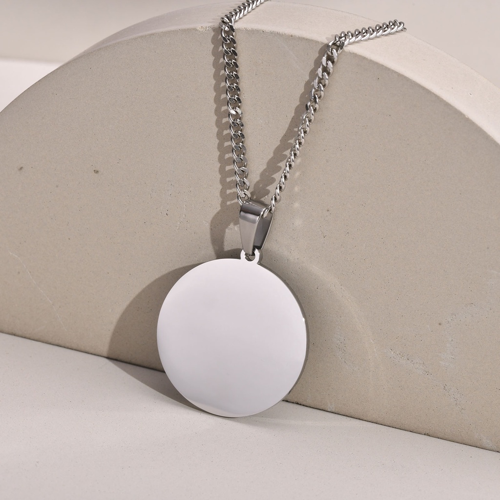 Dây Chuyền Mặt Thánh Christopher Michael The Archangel Bằng Thép Không Gỉ 45 / 50 / 60 / 70cm