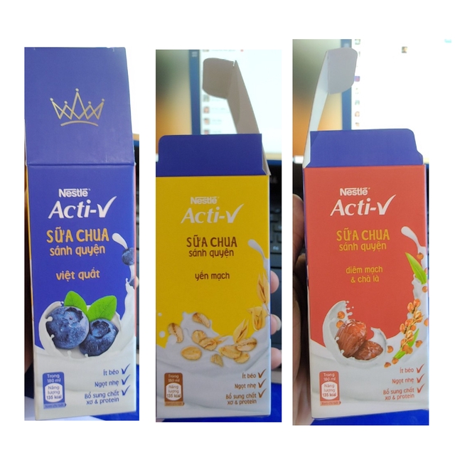 [ELHA Gift]  Hộp Sữa Chua Nestlé Acti-V Diêm Mạch Đỏ và Chà Là 180ml/hộp | BigBuy360 - bigbuy360.vn