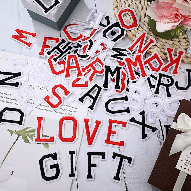Bộ 78 Miếng Vá Ủi Lên Quần Áo / Áo Sơ Mi / Giày / Túi In Chữ Cái Từ A-Z