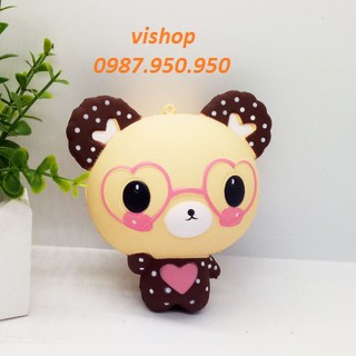 SQUISHY GẤU ĐEO KÍNH