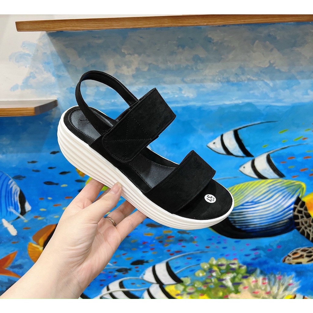 Dép Sandal Nữ Đế Bánh Mì 5cm , Dép Đế Xuồng Quai Ngang Siêu Nhẹ - FreeShip kèm Quà Tặng