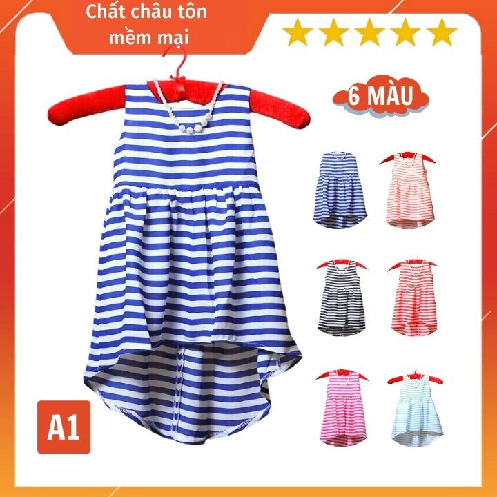 - Đầm xòe đuôi tôm 9-25kg - MULLET -Chất liệu châu tôn mềm mịn - Tomchuakids.
