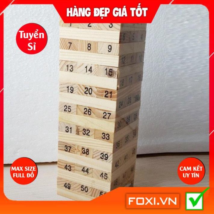 Đồ chơi Rút Gỗ Foxi-Đồ chơi giáo dục-trò chơi tương tác cực mạnh-giải trí và xả xì tress