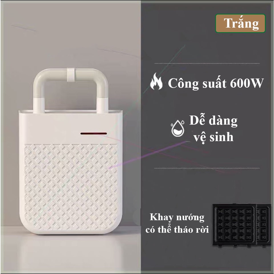 Máy Kẹp Bánh Mì Sandwick Đa Năng Tiện Dụng Công Suất 600W - BH 6 Tháng