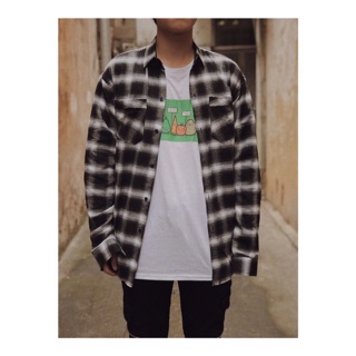 mau sơmi Flannel Đen Trắng (SPA-37s)