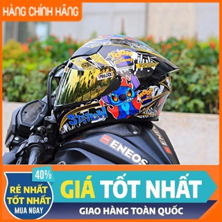 Nón bảo hiểm , mũ bảo hiểm fullface royal m138b 1 kính lên tem stick