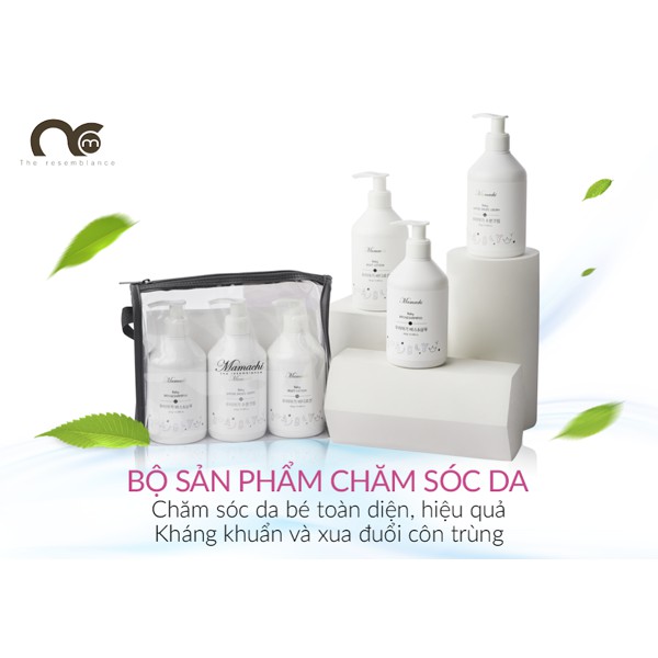 Bộ 3 sản phẩm 300 ml chăm sóc da Mamachi kèm túi zip 4368