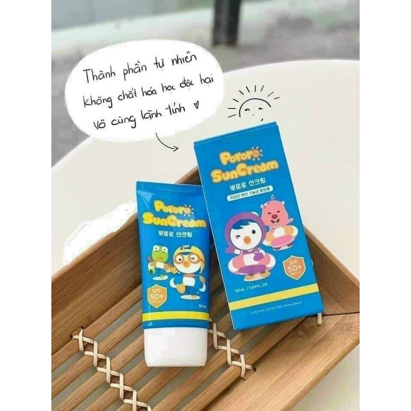 [ Chính Hãng ] Kem Chống Nắng Trẻ Em Pororo Sun Cream Hàn Quốc, Tuýp 50ml, Bảo Vệ Da Của Bé Khi Đi Nắng Hiệu Quả