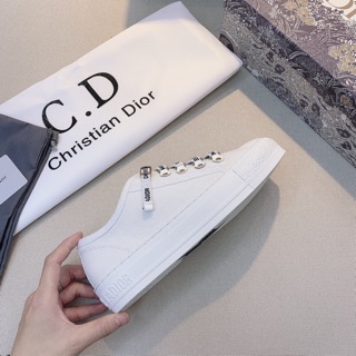 Giày thể thao nữ Dior  CD trắng