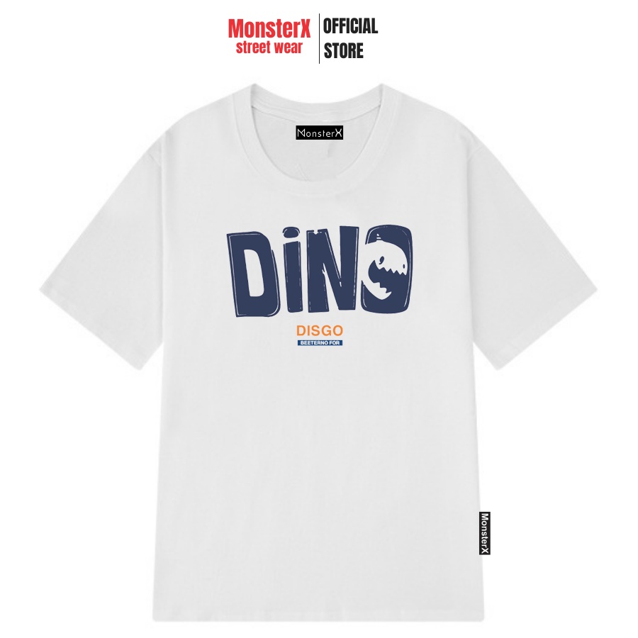 Áo thun unisex MONSTER X STREET Dino phông tay lỡ nam nữ form rộng Local Brand