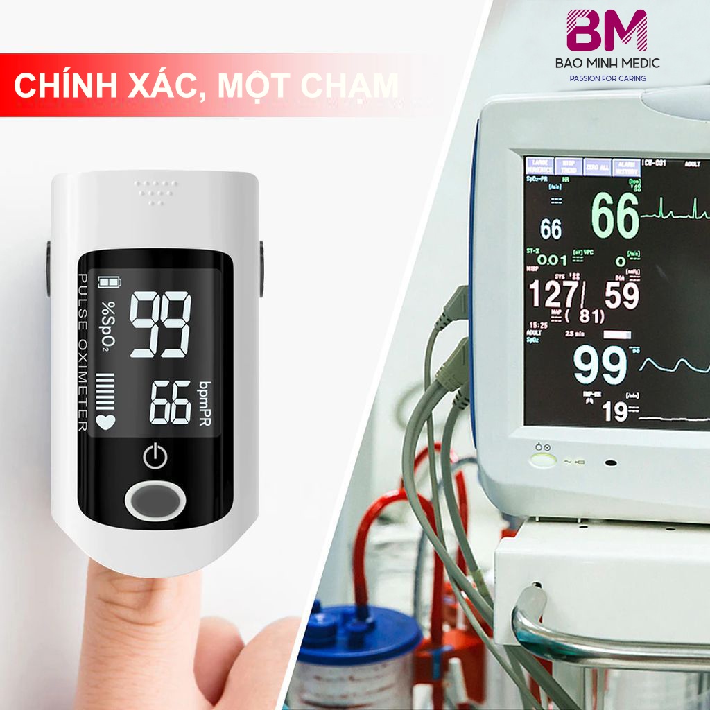 [HỎA TỐC HN] Máy đo nồng độ OXY trong máu, máy đo spo2 và nhịp tim Oxymeter SPO2 TANAKA - X1805 - BẢO HÀNH 12 THÁNG